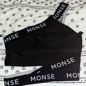 Black sports bra by MONSE